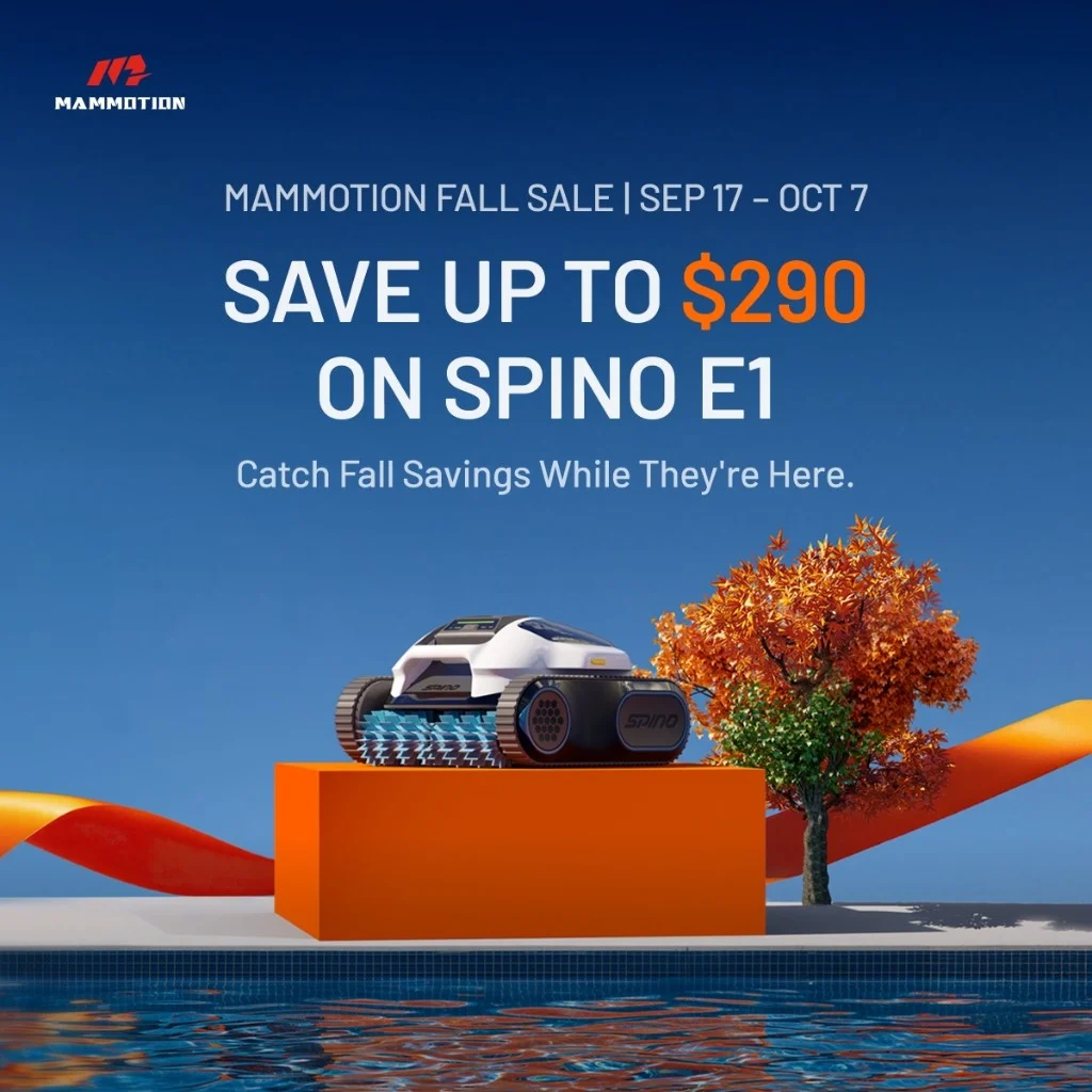Mammotion Fall Sale — Save up to $290 on Spino E1