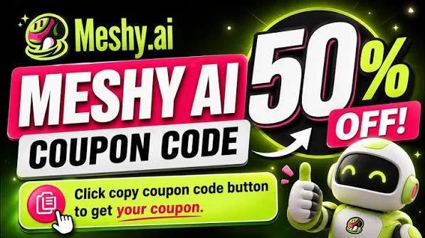 Meshy.ai Coupon Code — 50% OFF